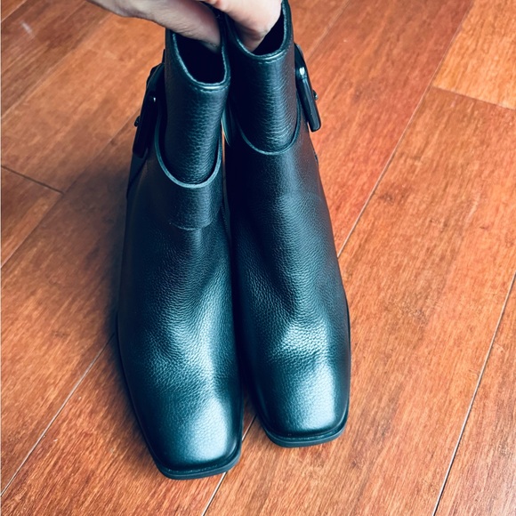 Paul green Nirvana square toe block heels ankle zip up bootie black Au 5 US 7.5 - Picture 4 of 11